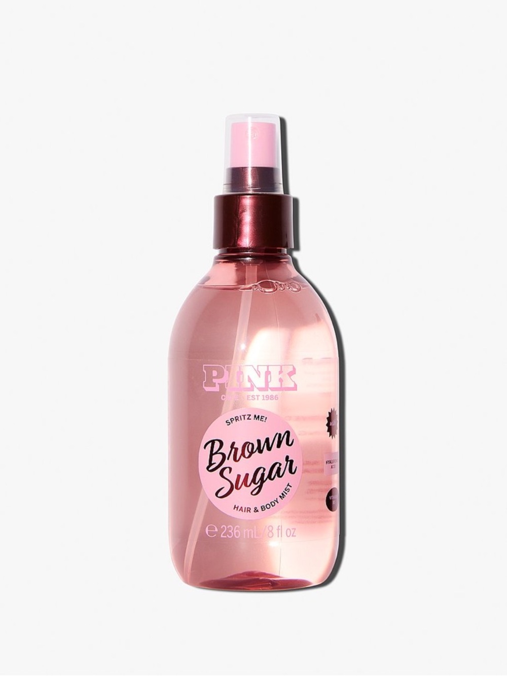 PINK Victoria's Secret Pink & Rose Brown Sugar Hair & Body Mist